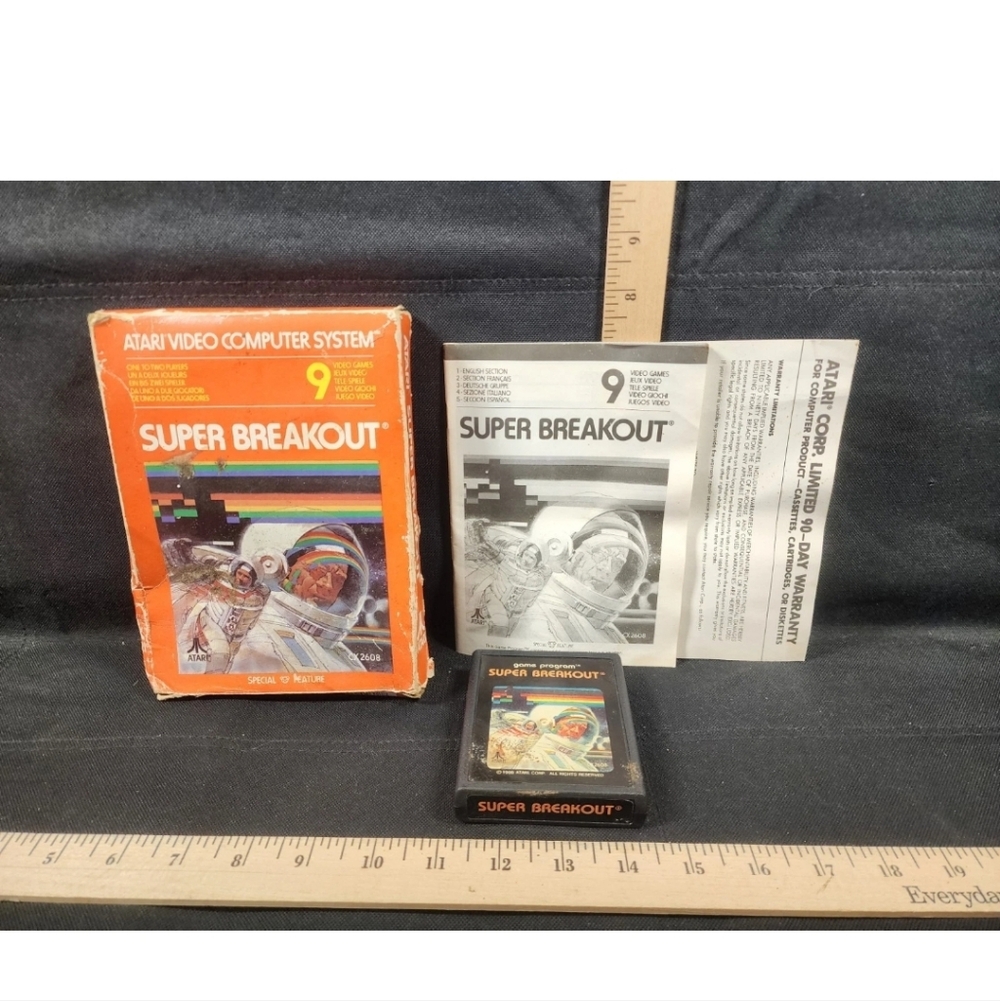 Super Breakout Atari 2600 Video Game Used Complete Untested